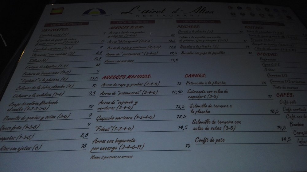 l'Airet menu 1